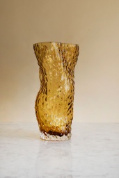 Ostrea Rock Vase Amber