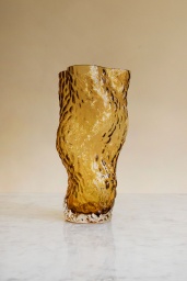 Ostrea Rock Vase Amber
