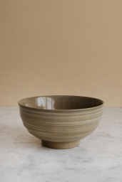 Japanese Noodle Bowl White/Green