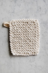 Grytlapp Handstickad Vit