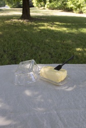 Smörbytta Glas