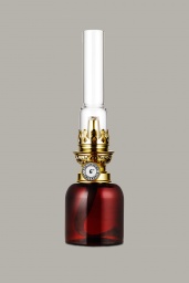 Koholmen Fotogenlampa Rubinröd