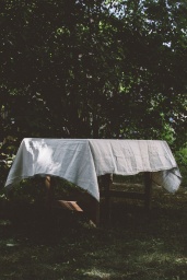 Linneduk Nature 140x250 cm