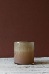 Ljuskopp i Återvunnet Glas 10 cm Beige