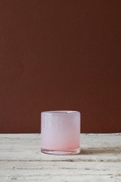 Ljuskopp i Återvunnet Glas 7 cm Rosa