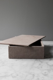 Suede Box Rectangular Nude