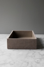 Suede Box Rectangular Nude