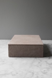 Suede Box Rectangular Nude