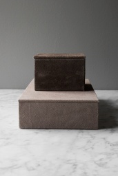 Suede Box Rectangular Nude