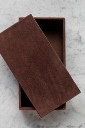 Suede Box Rectangular Pale Rose
