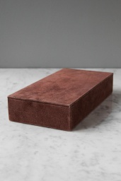 Suede Box Rectangular Pale Rose