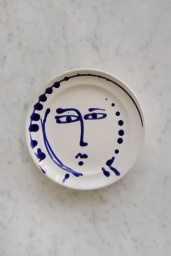 Assiett Face Blue