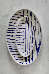 Serveringsfat Abstract Blue
