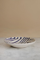 Djup Tallrik Abstract Blue
