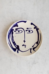 Middagstallrik Face Blue