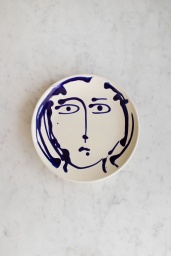 Middagstallrik Face Blue