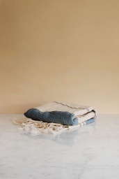 Cotton & Linen Fouta Blue