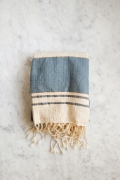 Cotton & Linen Fouta Blue