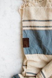 Cotton & Linen Fouta Blue