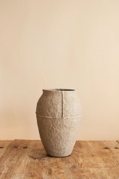 Paperpulp Vas Natur H 23,5 cm