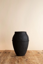 Paperpulp Vas Svart H 23,5 cm