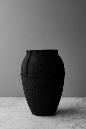 Paperpulp Vas Svart H 23,5 cm