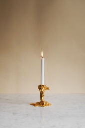 Drip Candle Holder Gold S