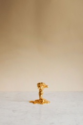 Drip Candle Holder Gold S