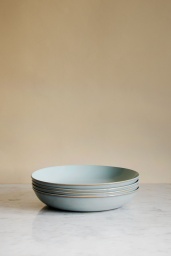 Pasta Plate Light Blue/Smokey Blue