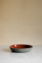 Soup Plate Rust/Smokey Blue