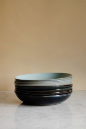 Pasta Plate Light Blue/Smokey Blue