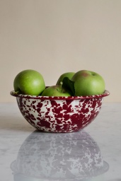 Frukostskål Splatter Burgundy