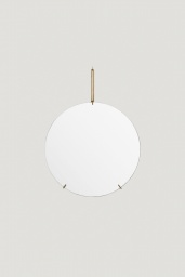 Spegel Ø50cm Mässing