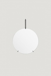 Spegel Ø50cm Svart