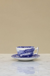 Blue Italian Cup & Saucer