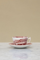 Cranberry Italian Cup & Saucer