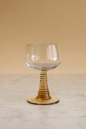 Swirl Wine Glass Olive Green