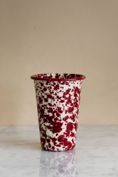 Tandborstmugg Splatter Burgundy