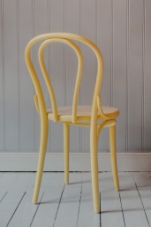Stol TON No.18 Pale Yellow/Flätad Sits