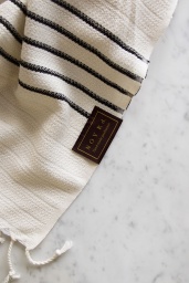 Turkish Peshtemal Black Stripes
