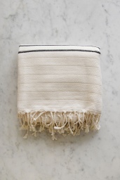 Turkish Peshtemal Black Stripes