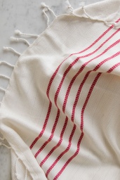 Turkish Peshtemal Stripe Red