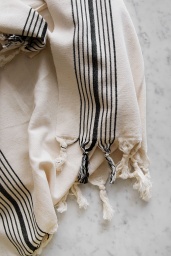Turkish Hamam Stripe Blk