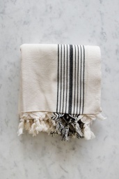Turkish Hamam Stripe Blk