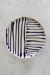 Tårtfat Abstract Blue