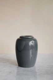 Urna Crackle Grey Small