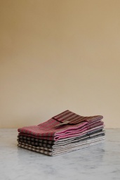 Kökshandduk Linne cerise/bordeaux