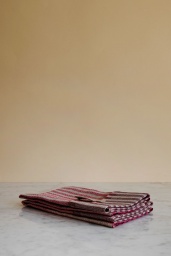 Kökshandduk Linne cerise/bordeaux