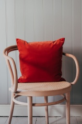 Velour Cushion Coral
