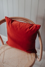 Velour Cushion Coral